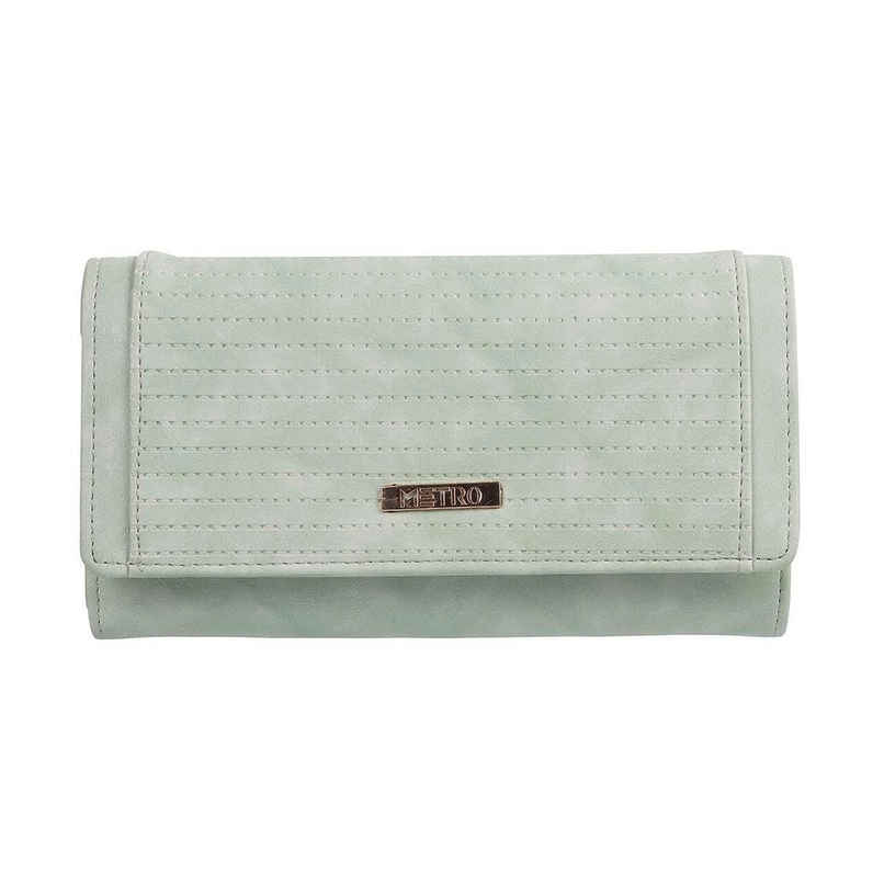 Metro Green Synthetic Wallet for Women | 95-7656-21