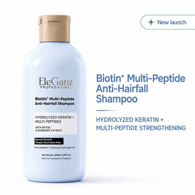 EleGanz Professional Biotin+ Multipeptide Anti Hairfall Shampoo with Hydrolyzed Keratin EleGanz Professional Biotin+ Multipeptide Anti Hairfall Shampoo with Hydrolyzed Keratin
