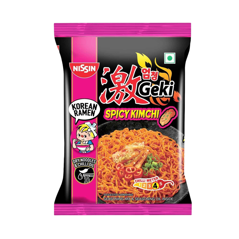 Nissin Geki - Spicy Kimchi Korean Ramen Noodles