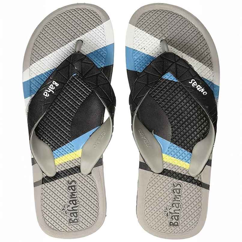 Bahamas Men's BH0102G Flip Flops | Black-Grey | 9 UK Bahamas Men's BH0102G Flip Flops | Black-Grey | 9 UK