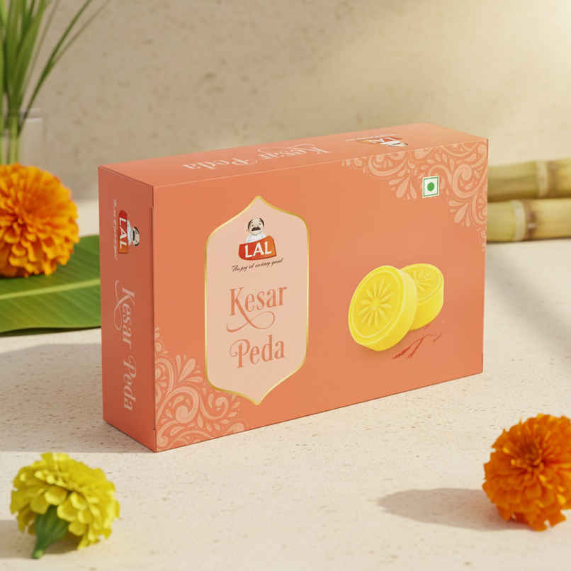 Lal Sweets Kesar Peda Signature