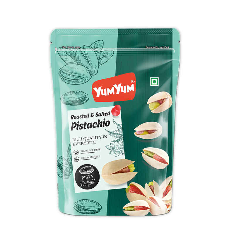 Yum Yum Roasted & Salted Pistachios| Crunchy Pista| Dry Fruits