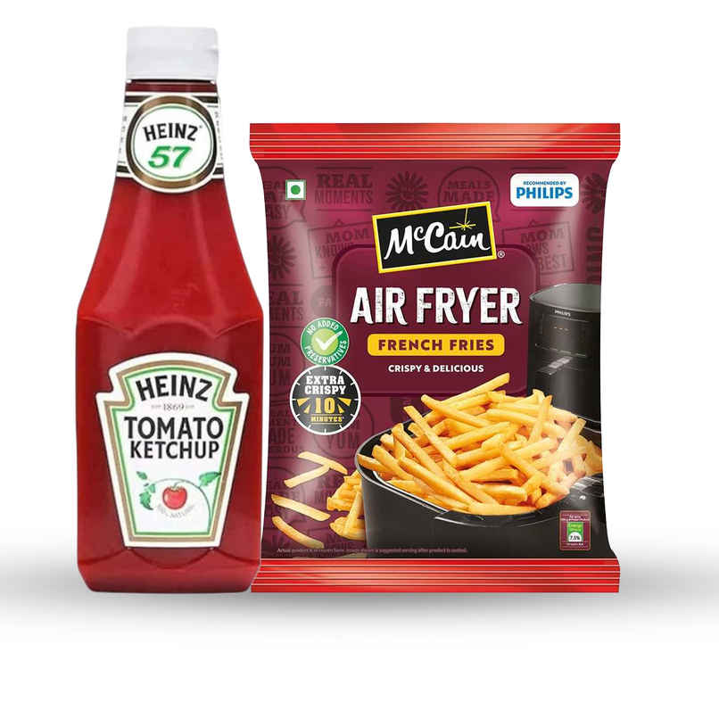 Heinz Tomato Ketchup (435g) & Mccain Airfryer French Fries (420g) Combo
