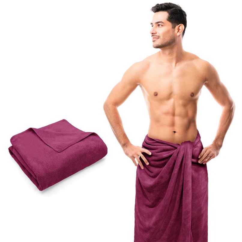 Sassoon Microfiber Large Bath Towel | Chestnut | 70 x 145 cm Sassoon Microfiber Large Bath Towel | Chestnut | 70 x 145 cm