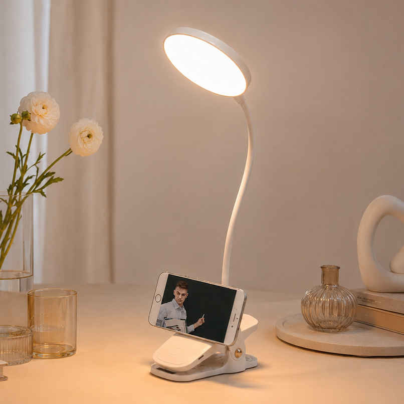 Homesake LED Wall Mounted Reading Lamp with Flexible Gooseneck, Adjustable Bedside Study Light