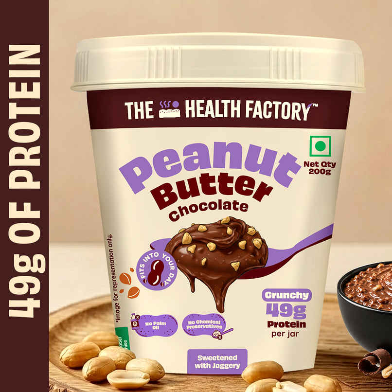 The Health Factory Peanut Butter | Chocolate Crunchy | Sweetened