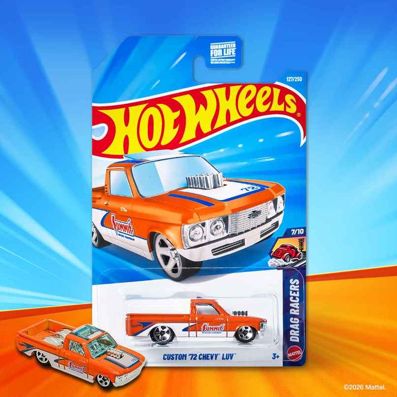 Hot Wheels Worldwide Basic HW Custom Personnalise 72 Chevy LUV Car Toy for Kids & Collectors