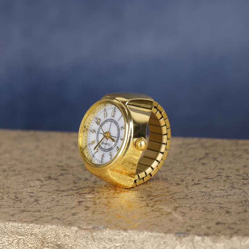 Fashion Frill Women's Romen Watch Rings Gold Onesize Fashion Frill Women's Romen Watch Rings Gold Onesize