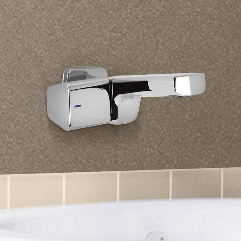 Hindware STARC Brass Bib Tap | Chrome Finish | Wall Flange