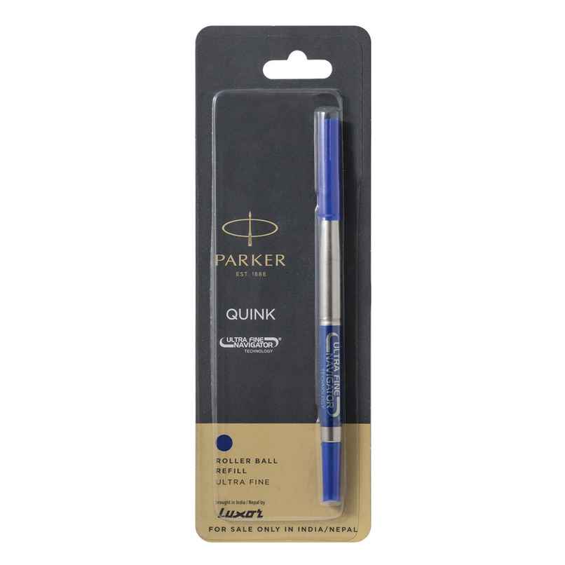 Parker Ultra Fine Navigator Rollerball Pen Refill | Blue Ink | Quick-Drying | Long-Lasting Refill