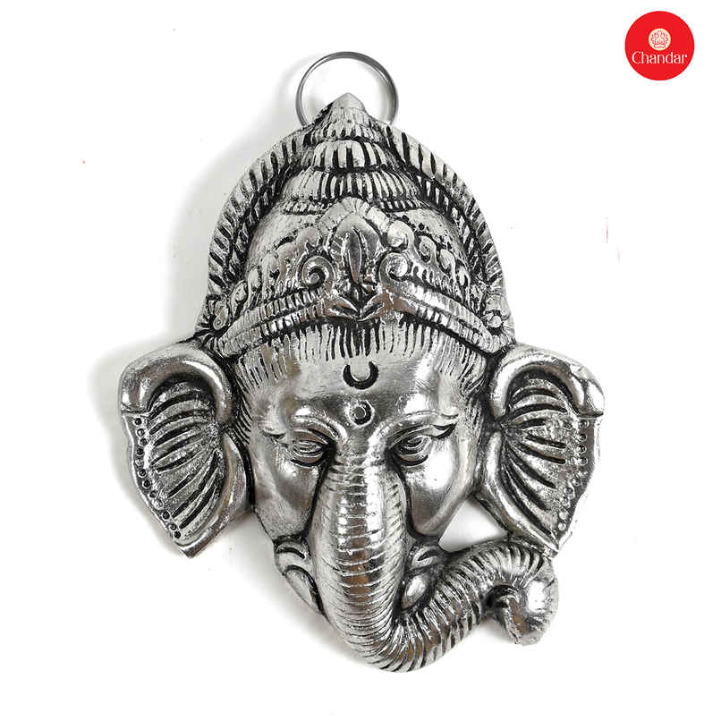 Chandar Baal Ganesh Wall Hanging Metal Oxodised 11.5X9.5 Cm