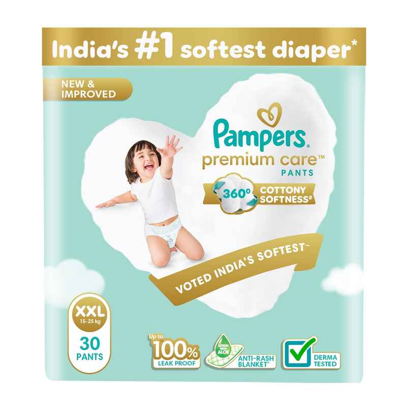Pampers Premium Care Baby Diapers | Pant Style | 2XL | 30 pcs Pampers Premium Care Baby Diapers | Pant Style | 2XL | 30 pcs