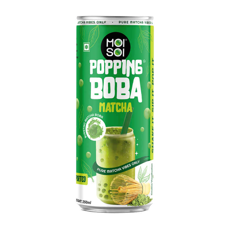 Moi Soi Matcha Flavoured Popping Boba Drink