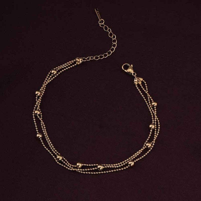 Palmonas Classic Sunbeam Anklet For Womens | Waterproof And Anti-Tarnish