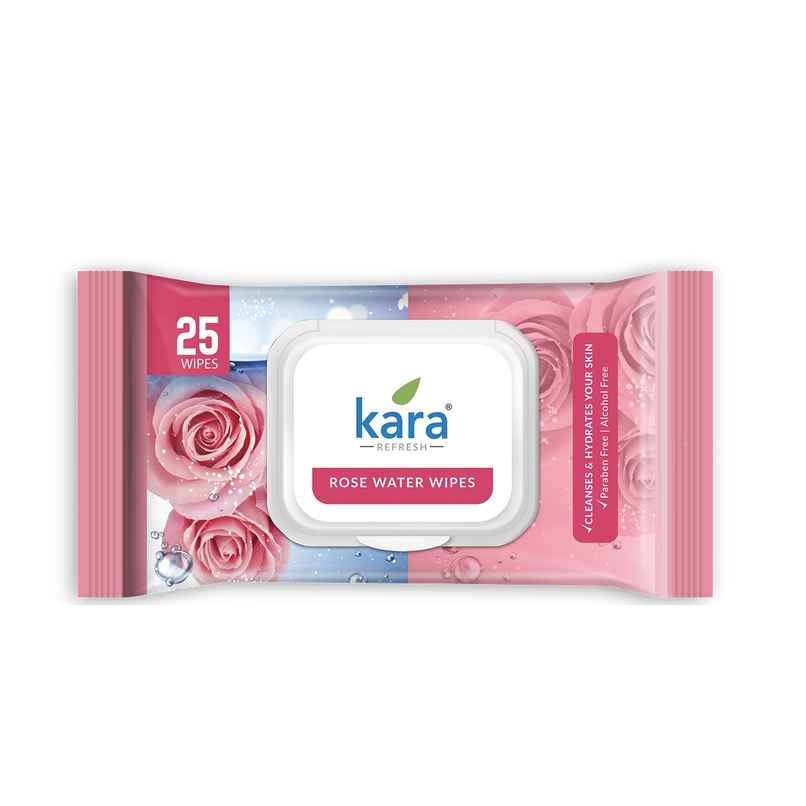 Kara Rose Water Wipes | 25 Pulls Per Pack Kara Rose Water Wipes | 25 Pulls Per Pack
