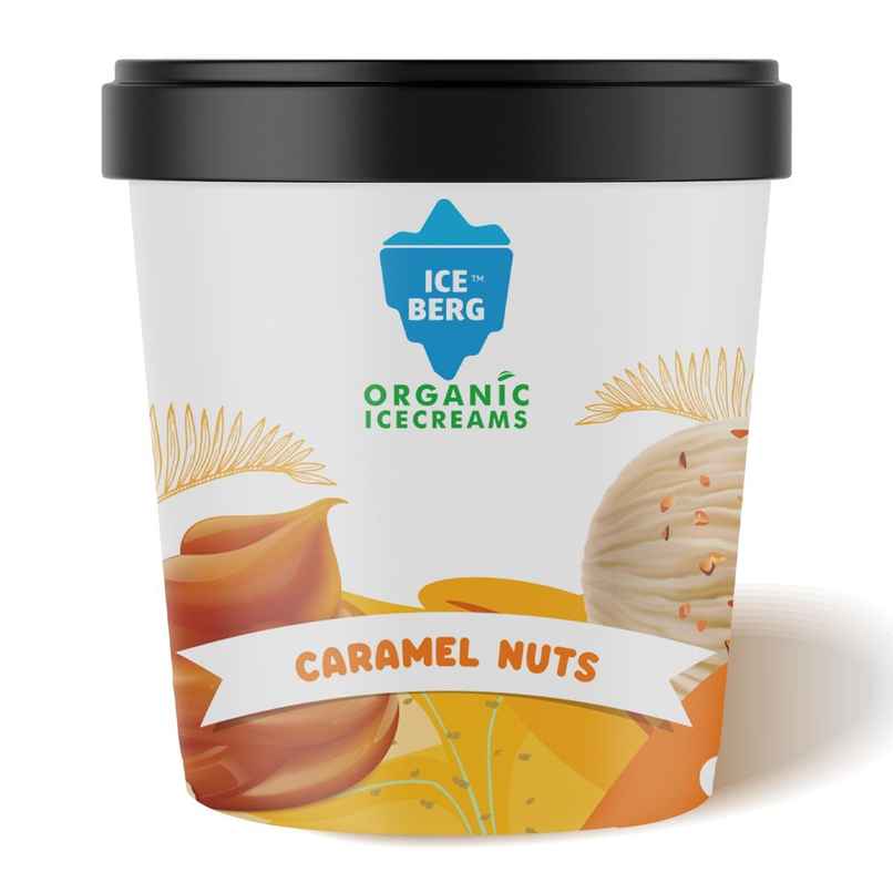 Iceberg Caramelnuts Organic Ice Cream Cup Iceberg Caramelnuts Organic Ice Cream Cup