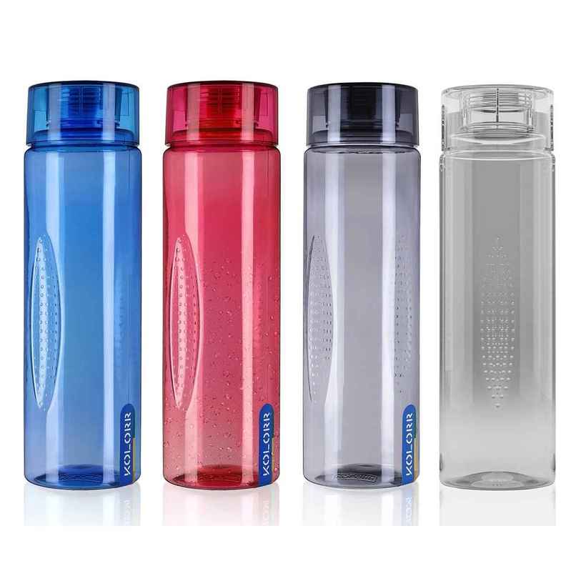 Kolorr Vibe 1L Multi-Pack of 4 bottles for family hydration | Assorted