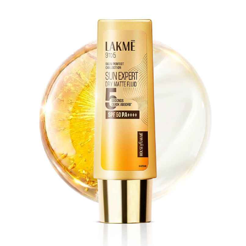 Lakme Sun Expert Dry Matte Fluid Spf 50++++ Sunscreen With 1% Niac & Ceramide, For Oily Skin Lakme Sun Expert Dry Matte Fluid Spf 50++++ Sunscreen With 1% Niac & Ceramide, For Oily Skin