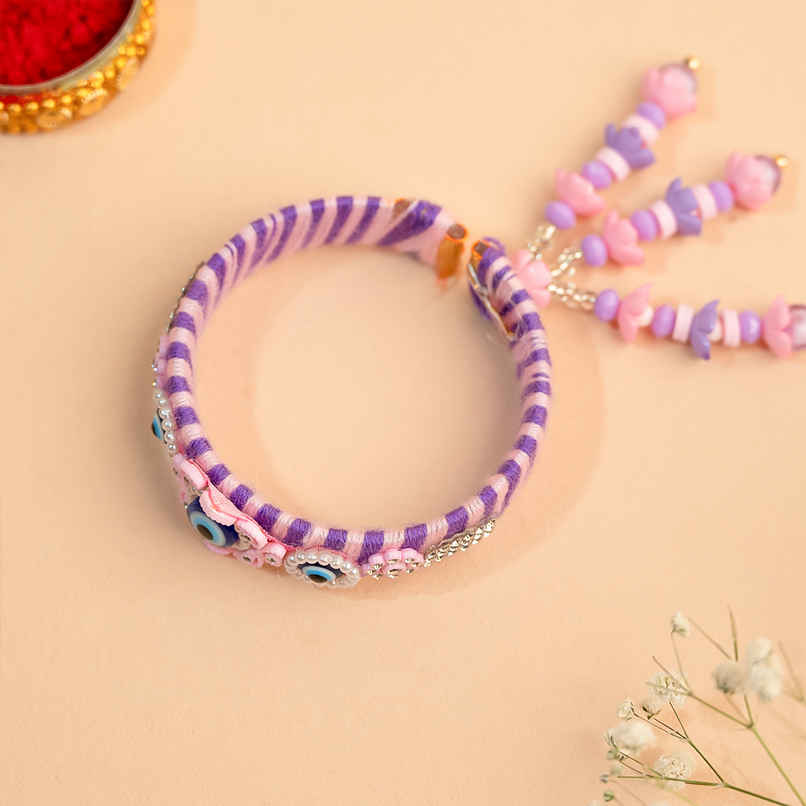 Lumba Rakhi for Bhabhi | Evil Eye | Pack of 1 | Avyaan Rakhi Lumba Rakhi for Bhabhi | Evil Eye | Pack of 1 | Avyaan Rakhi