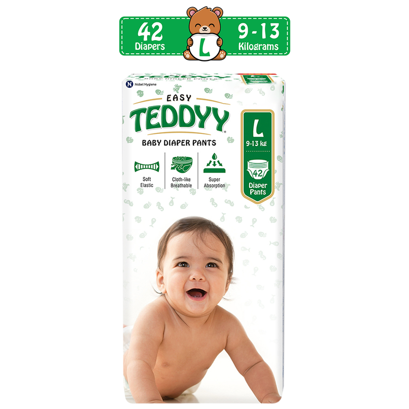 Teddyy Baby Easy Pant Diapers Large | 9-14 kgs Teddyy Baby Easy Pant Diapers Large | 9-14 kgs