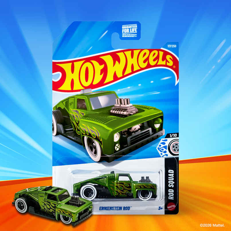 Hot Wheels Worldwide Basic Car Hw Erikenstein Rod Toy Car For Kids And Collectors