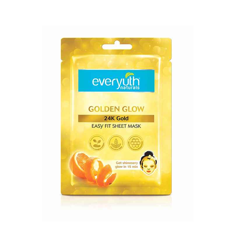 Everyuth Naturals Golden Glow 24K Gold Sheet Mask Everyuth Naturals Golden Glow 24K Gold Sheet Mask