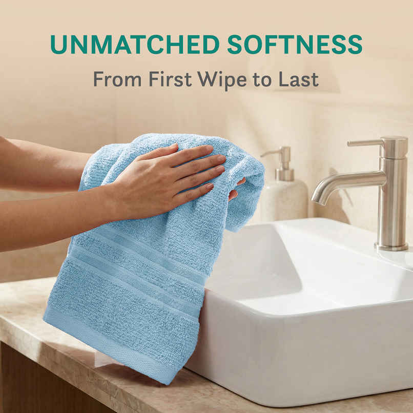 Mytrident Cotton Hand Towel | 400 GSM | Gym Towel Set - Cool Blue Mytrident Cotton Hand Towel | 400 GSM | Gym Towel Set - Cool Blue