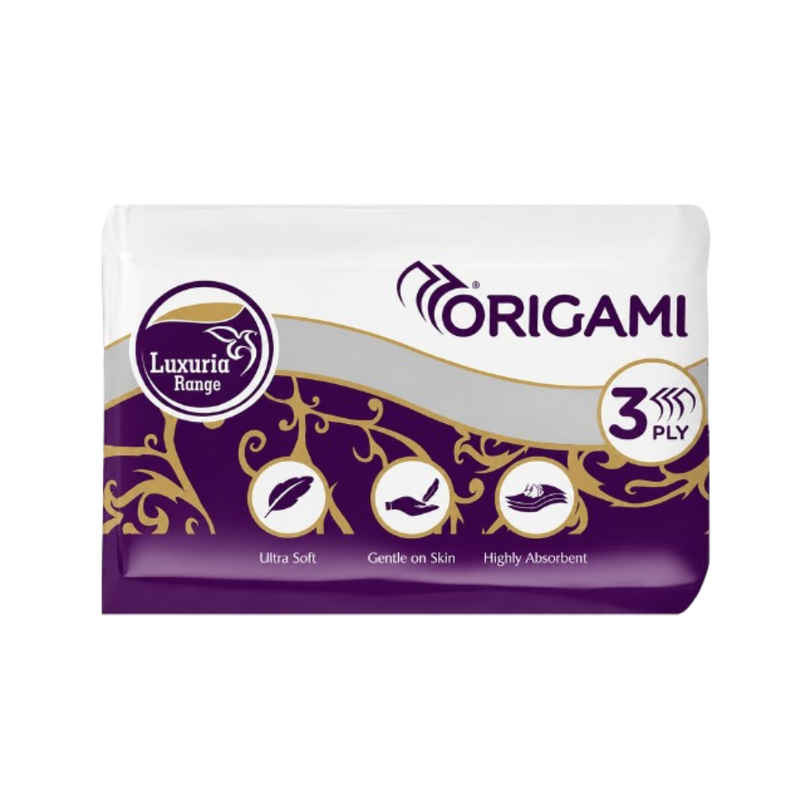 Origami 3Ply Luxuria So Soft Pocket Tissues | 10 Pulls Each | Pack of 10 Origami 3Ply Luxuria So Soft Pocket Tissues | 10 Pulls Each | Pack of 10