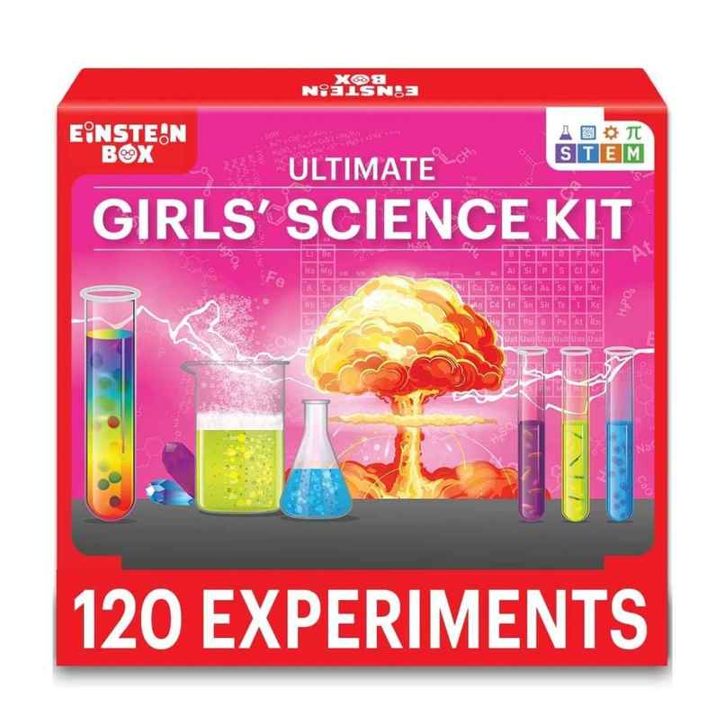 Einstein Box Ultimate Girls Science Kit For Girls | Ages 6-8-10-12 Years Einstein Box Ultimate Girls Science Kit For Girls | Ages 6-8-10-12 Years