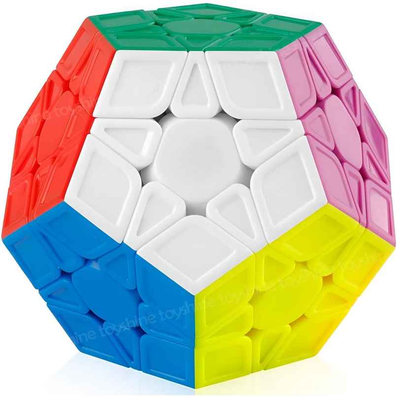 Toyshine Qiyi Megaminx Cube Stickerless 3x3 Pentagonal Dodecahedron Speed Puzzle Toy for Kids