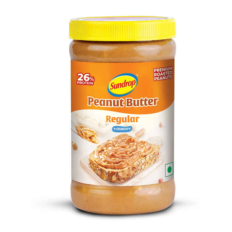 Sundrop Peanut Butter | Crunchy | With 26% Protein |Premium Roasted Peanuts | No Preservatives