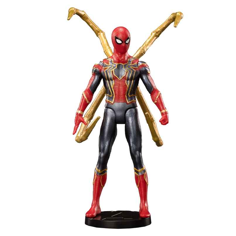 Striders Licensed Marvel Iron Spiderman Action Figure Toy with Stand | 7 inch