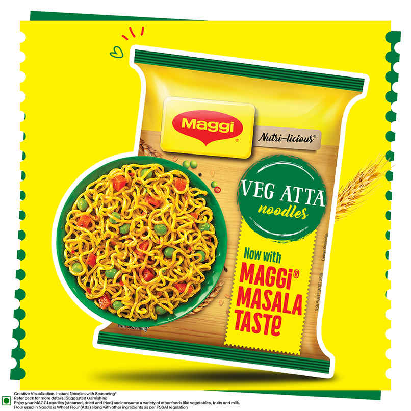 Maggi Veg Atta Noodles Made with Only Atta flour Maggi Veg Atta Noodles Made with Only Atta flour