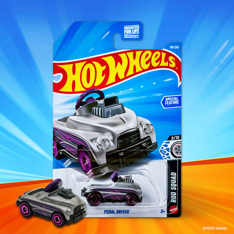 Hot Wheels Worldwide Basic Car Hw Pedal Driver Toy Car For Kids And Collectors