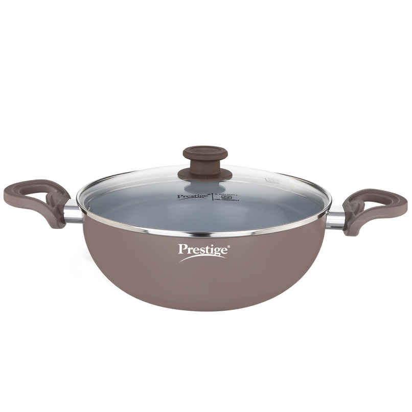 Prestige Ceraglide Duo Deep Kadai with Lid | 24 cm | Non-Stick Ceramic Coating Prestige Ceraglide Duo Deep Kadai with Lid | 24 cm | Non-Stick Ceramic Coating