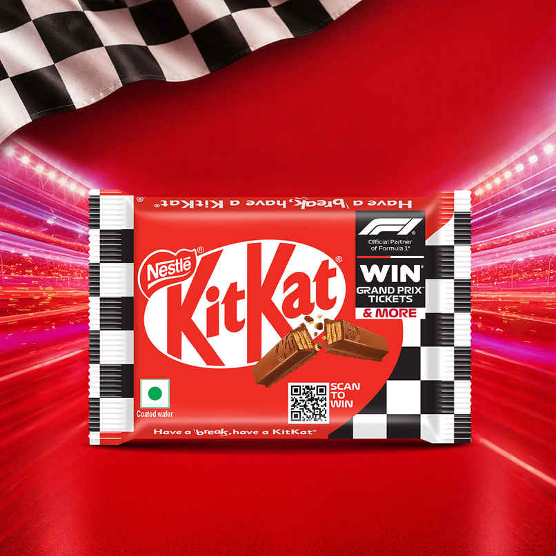 Nestlé KitKat Formula 1 Edition | Choco-Coated Wafer Bars | 4 Fingers Nestlé KitKat Formula 1 Edition | Choco-Coated Wafer Bars | 4 Fingers