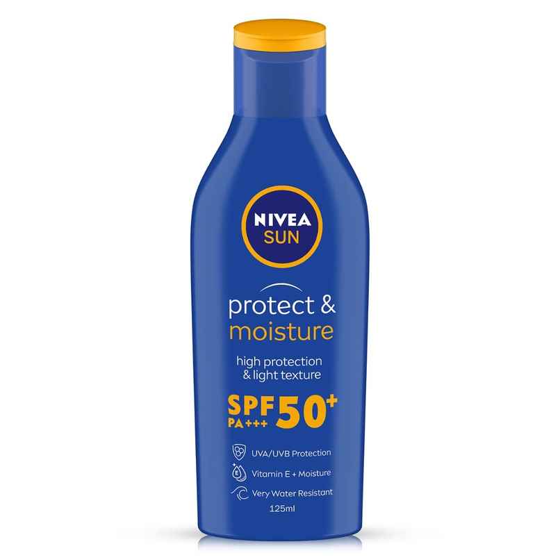 NIVEA SUN Protect and Moisture SPF 50+ Advanced Sunscreen|PA+++ UVA - UVB Protection System