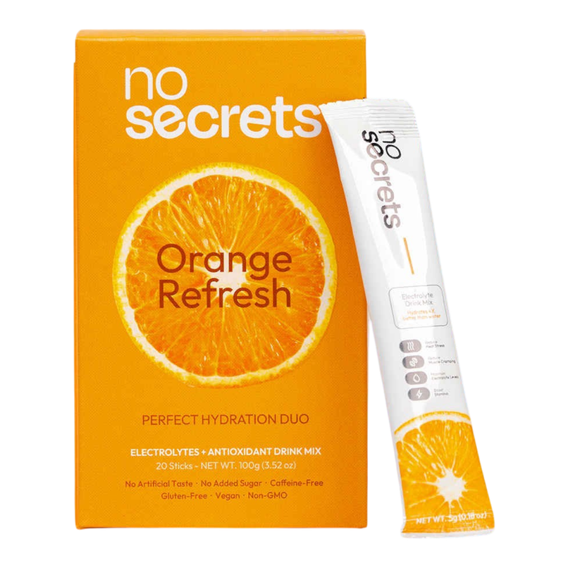 No Secrets Perfect Hydration Duo Electrolytes & Antioxidants Orange Fresh