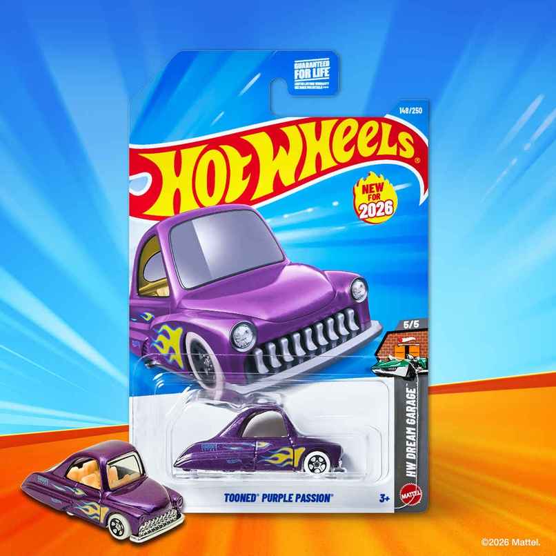 Hot Wheels Worldwide Basic HW Tooned Purple Passion Car Toy for Kids & Collectors Hot Wheels Worldwide Basic HW Tooned Purple Passion Car Toy for Kids & Collectors