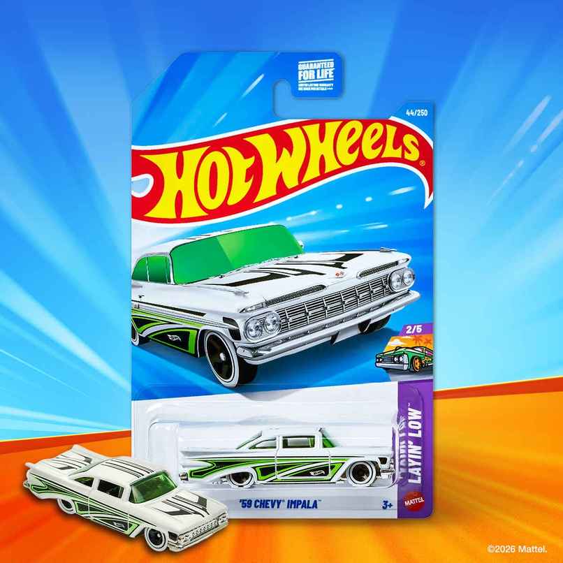 Hot Wheels Worldwide Basic HW59 Chevy Impala Car Toy for Kids & Collectors Hot Wheels Worldwide Basic HW59 Chevy Impala Car Toy for Kids & Collectors