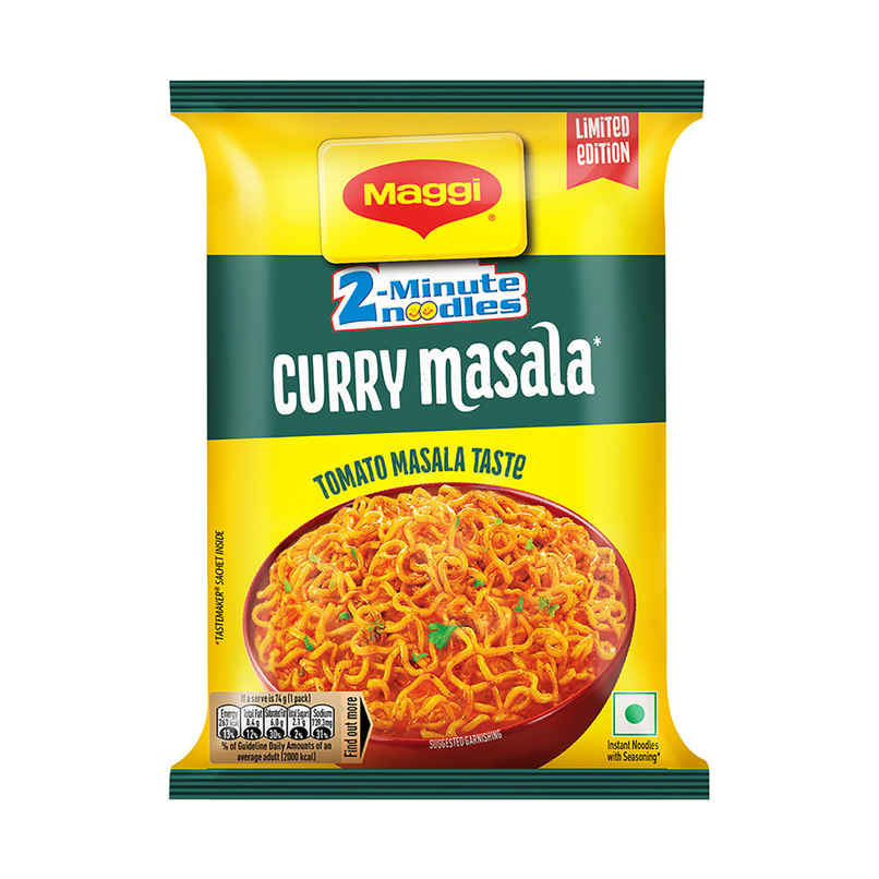 Maggi 2-Minute Instant Noodles, Curry Masala Taste Maggi 2-Minute Instant Noodles, Curry Masala Taste