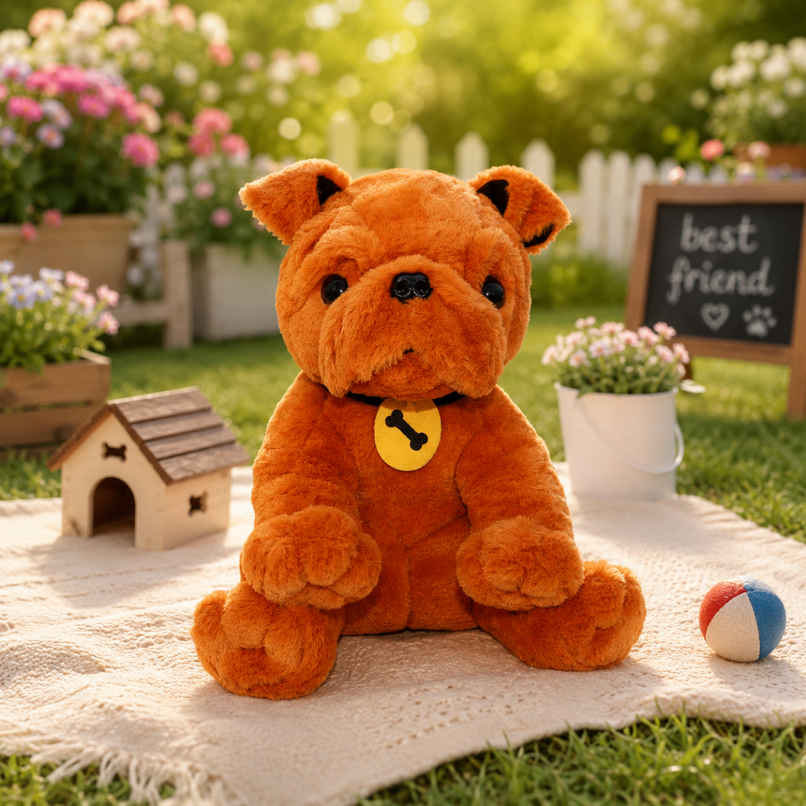ToyTales Bruno Dog Plush Toy | Stuffed Animal Soft Toy | Birthday Gift for Kids | Gift Baby | 30cm ToyTales Bruno Dog Plush Toy | Stuffed Animal Soft Toy | Birthday Gift for Kids | Gift Baby | 30cm