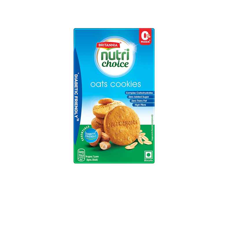 Britannia Nutrichoice Oats Cookies Diabetic Friendly