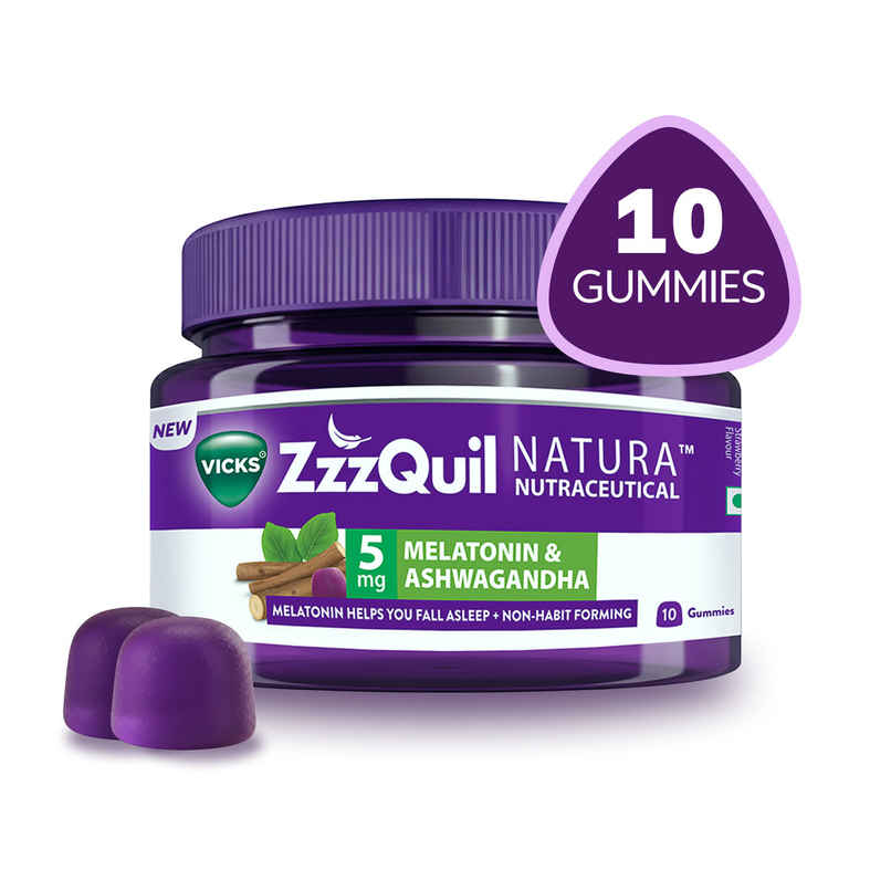 Vicks ZzzQuil Natura Sleep Gummies With Melatonin & Ashwagandha