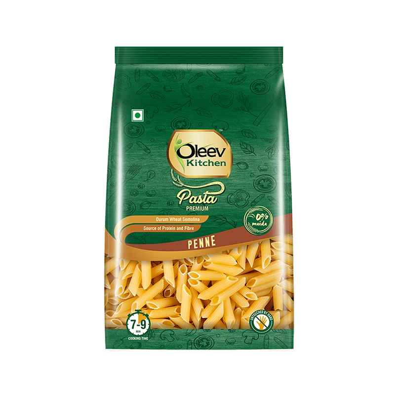 Oleev Kitchen Premium Penne Pasta No Maida Source Of Protein And Fibre