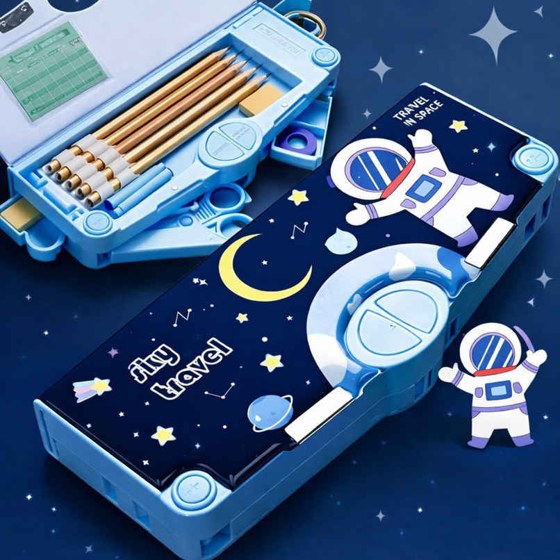 Fablue Astronaut Multi-Functional Pencil Box | Dark Blue
