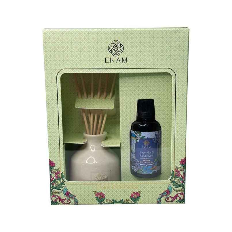 Ekam Reed Diffuser Gift Set | Lavender & Sandalwood