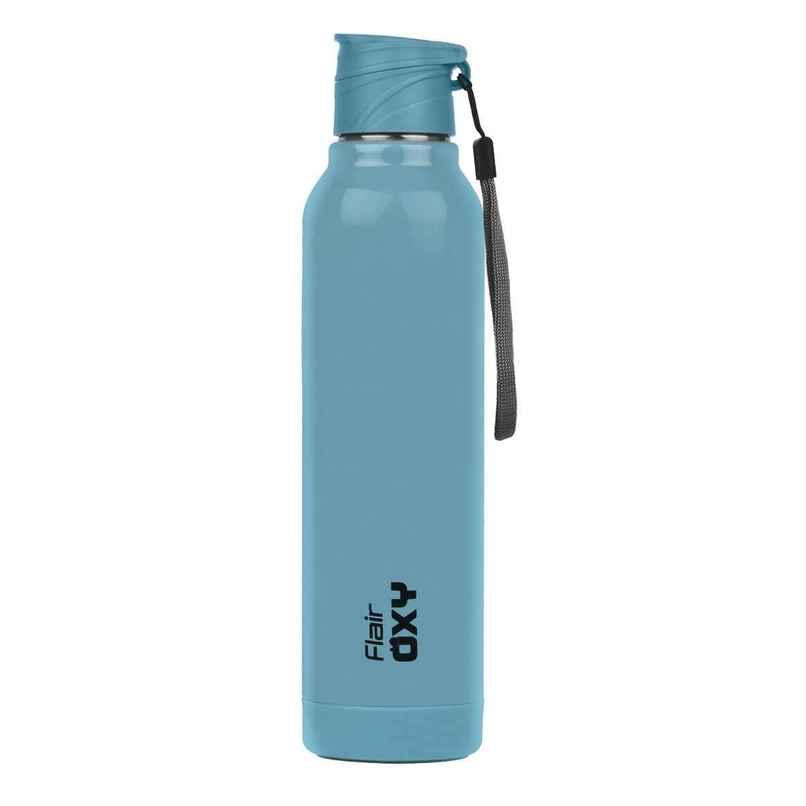 Flair Oxy Stainless Steel Inner Insulated Water Bottle | Blue | 900 ml