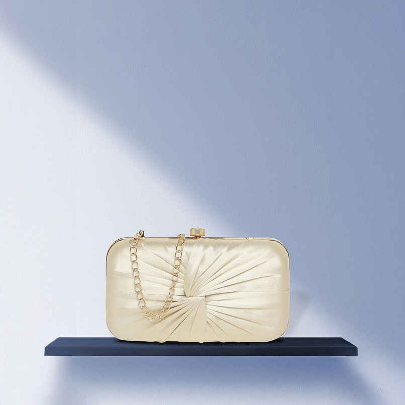 Lavie Women's Cheer Framed Clutch | Ladies Purse | Small | Gold Metallic