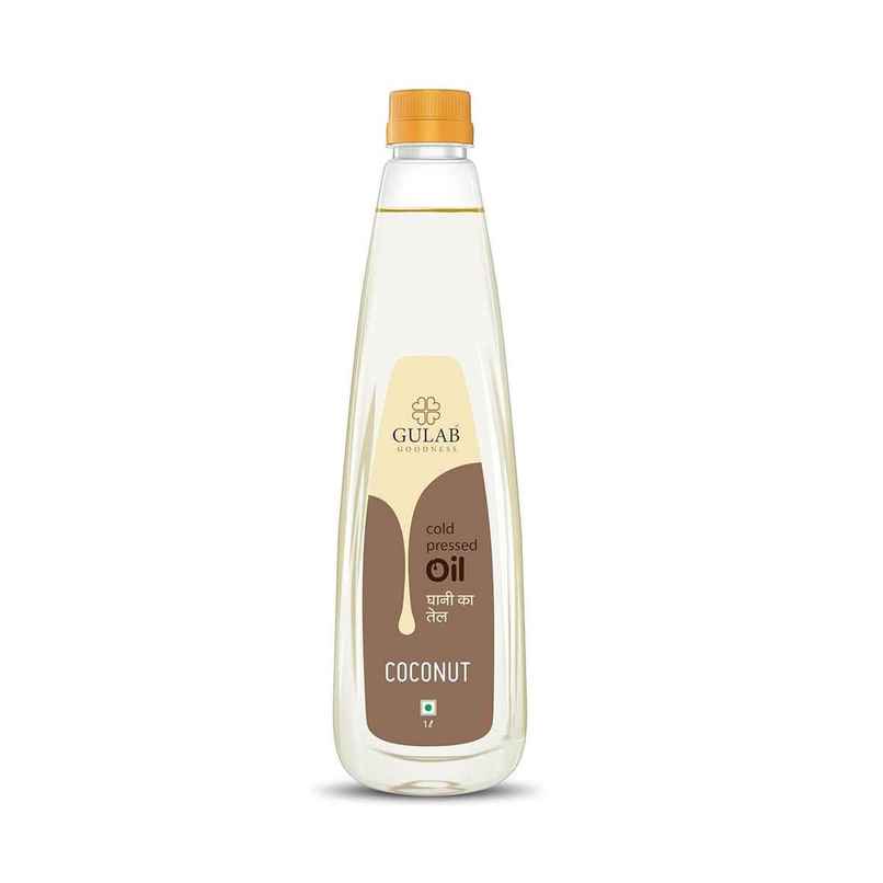 Gulab Coconut Cold Pressed Oil (Nariyal Oil) | Bottle Gulab Coconut Cold Pressed Oil (Nariyal Oil) | Bottle